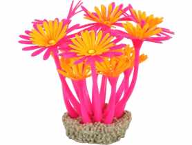 Ozdoba do akwarium Flowers 3 różowo-pomarańczowa ZOLUX