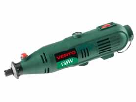 Miniszlifierka 135 W, obroty 8000-35000 min, walizka z akcesoriami VERTO