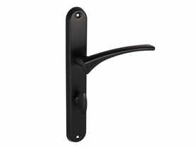 Klamka wewnętrzna Arcus Basic DH-83A szyld długi WC-P czarny super mat GAMET BASIC LINE