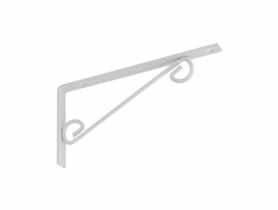 Wspornik ornamentowy prosty WOP 250 250x125 mm biały DMX