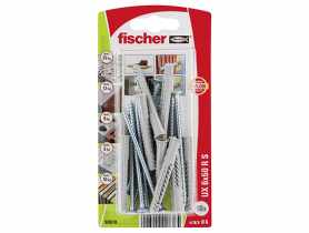 Kołek uniwersalny z kołnierzem i wkrętem Ux 6x50 mm R S K NV FISCHER