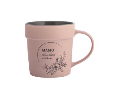 Zdjęcie: Kubek stożek 460 ml z szerokim rantem dekoracja mamo ALTOM DESIGN