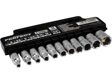 Zdjęcie: Komplet 1/4- 11 elementów nasadek s-77008 STALCO