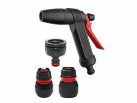 Zestaw 4-elementowy zraszacz prosty + szybkozłączki 1/2 i adapter 3/4-1  PRO FACHMAYER
