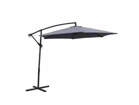 Parasol ogrodowy na wysięgniku Korfu 3 m szary VERDENIA