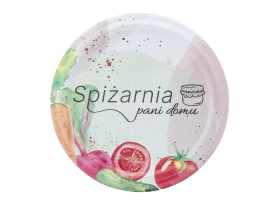 Komplet 10 zakrętek Spiżarnia Pani Domu fi 82 6-zaczepowych dekoracja warzywa ALTOM DESIGN