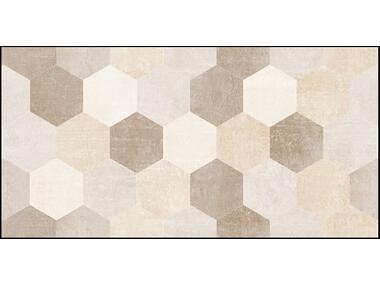 Zdjęcie: Płytka ścienna, glazura Cemento Sydney Hexagone Shiny 30x60 cm NETTO