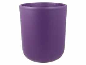 Osłonka doniczkowa 14 cm purpura mat FLORENTYNA