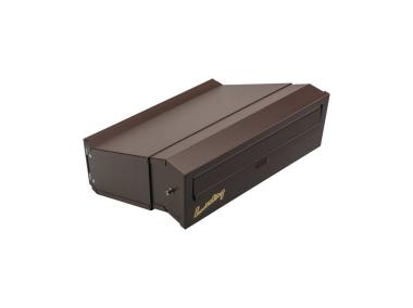 Zdjęcie: Skrzynka na listy SM do wmurowania 2-stronna brąz mat METRO