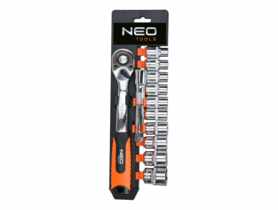 Klucze nasadowe 1/2", zestaw 12 sztuk NEO