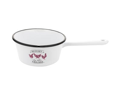 Zdjęcie: Rondel emaliwoany Village 16 cm - 1,2 L skośny FLORINA