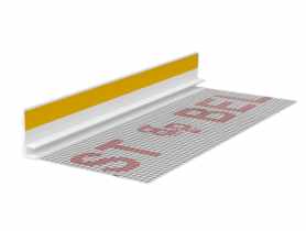 Listwa PVC BP13 Mini U L300 6/3 biały, przyokienna, dylatacyjna, z siatką i z uszczelką BELLA PLAST