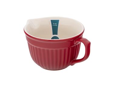 Zdjęcie: Miska ceramiczna z uchwytem i wylewką Red Chilli czerwona 13,5 cm ALTOM DESIGN