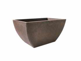 Donica z kompozytu 41x26x21 cm brązowa TIN TOURS