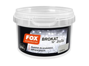 Zdjęcie: Brokat w żelu Fox srebrny 200 g ATLAS
