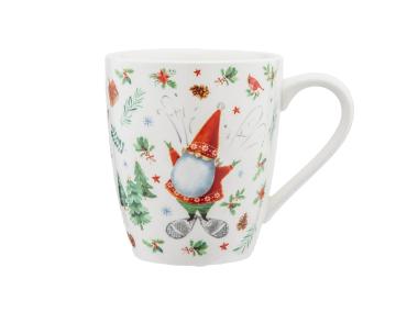 Zdjęcie: Kubek baryłka 400 ml Zimowe skrzaty dekoracja B ALTOM DESIGN