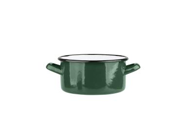 Zdjęcie: Rondel emaliowany 1,45 L - 16 cm zieleń SILESIA