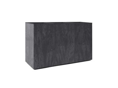 Zdjęcie: Kwietnik Karo 900x300x600 mm beton recycled, czarny beton LAMELA