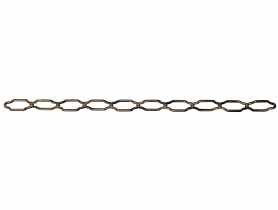 Łańcuch ozdobny 2,2x26 mm, 40 m czarny HSI