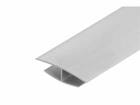 Listwa łącząca H do paneli ściennych PVC 3 m Szara Jasna CEZAR