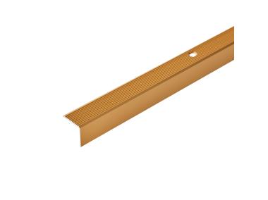 Zdjęcie: Profil schodowy ryflowany 20x20 mm -1 m złoty CEZAR