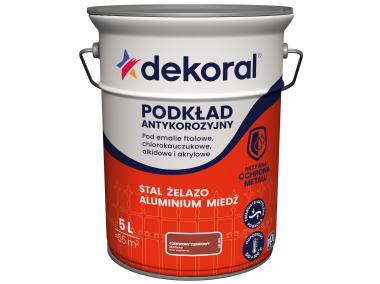Zdjęcie: Podkład antykorozyjny 5 L czerwony tlenkowy DEKORAL