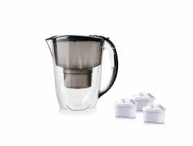 Zestaw dzbanek Amethyst 2,8 L ze wskaźnikiem + komplet 3 sztuk wkładów B25 maxfor AQUAPHOR