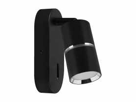 Oprawa dekoracyjna Dior Wll GU10 kolor czarny/chrom max 35 W STRUHM