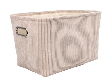 Zdjęcie: Koszyk prostokątny beżowy 37x26x24 cm TIN TOURS