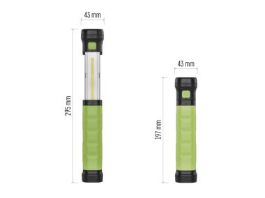 Zdjęcie: Latarka warsztatowa Cob LED, 450 lm, 2000 mAh, ładowalna EMOS