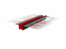 Listwa do boniowania PVC z siatką BP11 H2RS L300 czarny BELLA-PLAST
