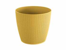 Doniczka Wheaty żółty indyjski 16 cm PROPERPLAST