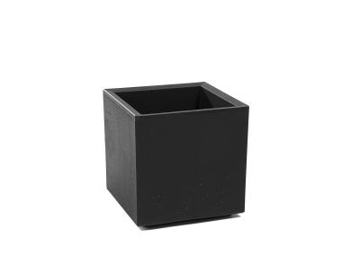 Zdjęcie: Kwietnik Karo 300x300x300 mm beton recycled, czarny LAMELA
