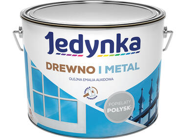 Zdjęcie: Emalia olejno-alkidowa drewno i metal popielaty 10 L połysk JEDYNKA