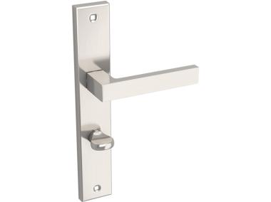 Zdjęcie: Klamka Qubik długi szyld WC 72 mm KUCHINOX