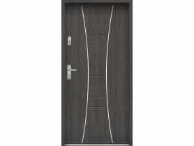 Drzwi wejściowe do mieszkań Bastion R-63 Wenge deska 90 cm prawe ODR KR CENTER