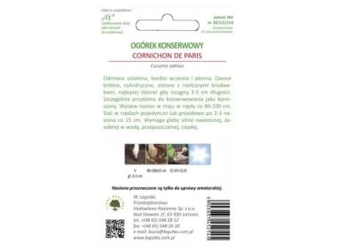 Zdjęcie: Ogórek Cornichon de Paris 5 g W.LEGUTKO