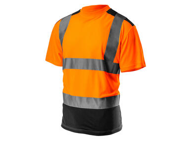 Zdjęcie: T-shirt ostrzegawczy, ciemny dół, pomarańczowy, rozmiar L NEO