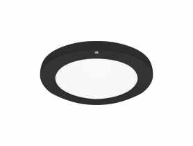 Plafoniera z czujnikiem ruchu Olgierd LED C MVS 18 W CCT kolor czarny STRUHM