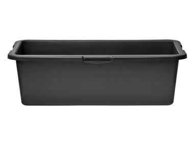 Zdjęcie: Kwadratowa kastra budowlana z tworzywa sztucznego, kolor czarny, 40 litrów STELLA GREEN