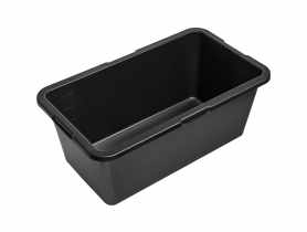 Kwadratowa kastra budowlana z tworzywa sztucznego, kolor czarny, 40 litrów STELLA GREEN
