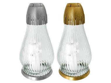 Zdjęcie: Znicz szklany Tulip wkład LED SANTA MAROZZA