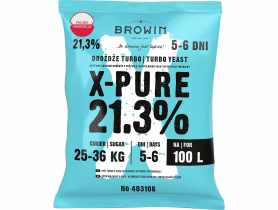 Drożdże Turbo X-Pure 21,3%, 100 L BROWIN