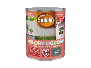 Zdjęcie: Farba do drewna Kolory ogrodu 0,7 L ciemny szary SADOLIN