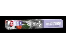 Torebki strunowe mix 1,2,3 L - 20 szt. box ANNA ZARADNA