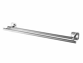 Wieszak kąpielowy podwójny 60 cm Forte 2-way fix chrom BISK
