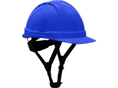 Zdjęcie: Hełm przemysłowy ochronny, wentylowany, niebieski, kat. II, CE, LAHTI PRO