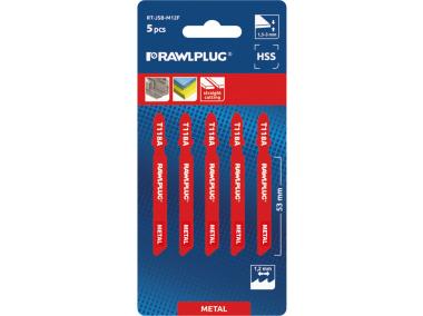 Zdjęcie: Brzeszczoty do wyrzynarek do cięcia metalu 77 mm HSS 1,2 mm 5 szt. RAWLPLUG