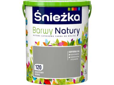 Zdjęcie: Farba Barwy Natury grafitowy mural 120 5L ŚNIEŻKA