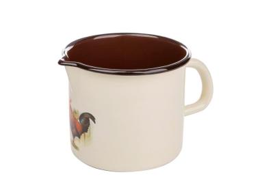 Zdjęcie: Kubek emaliowany Kokosz 12 cm - 1 L EMALIA PLESZEW